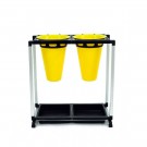 Slaktestativ med 2 trakter for høns thumbnail