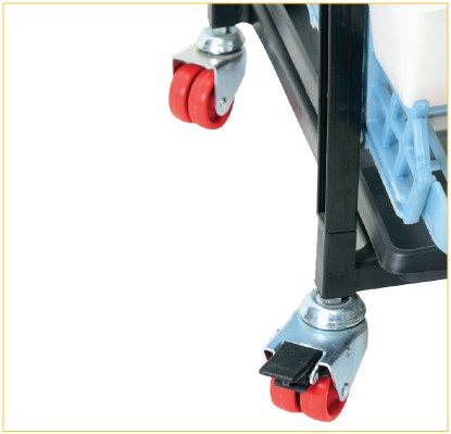 Cimuka hjul til vaktelreol