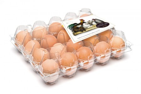 Etiketter til eggbokser 20-egg, 50 stk.