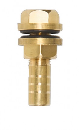 Messing vannutløp til vanntank